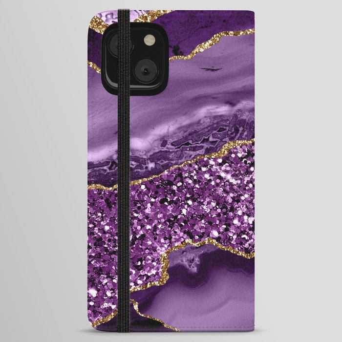 Agate Glitter Ocean Texture 02 iPhone Wallet Case