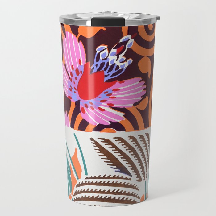 Vintage flower patterns, designs by E. A. Seguy Travel Mug
