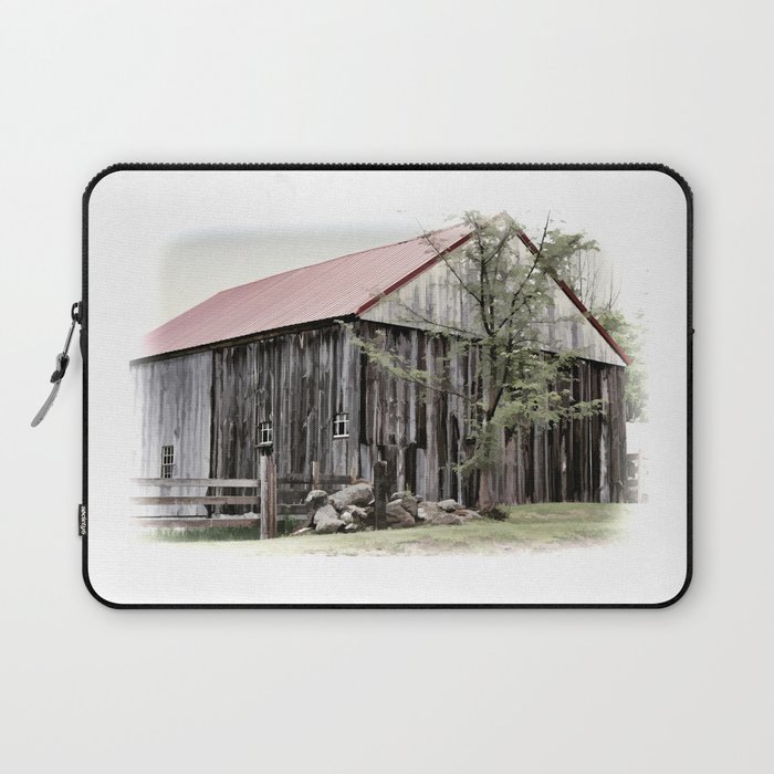 New England Red Roof Barn Laptop Sleeve