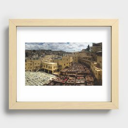 Leather Tanneries in Fez Recessed Framed Print
