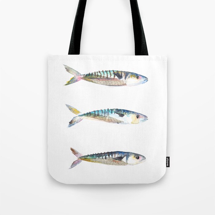 Mackerel Tote Bag