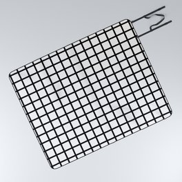 Minimal Line Grid Pattern  Picnic Blanket
