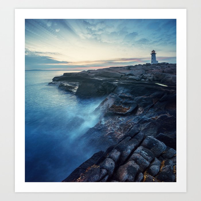 Peggy's Point in Twilight Art Print