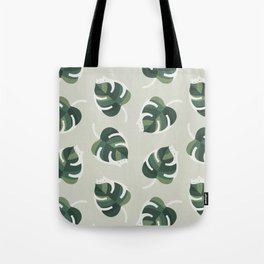 Monstera Cat pattern 1 Tote Bag