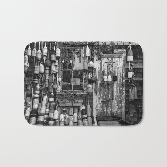 B&W Fishing Shack Bath Mat