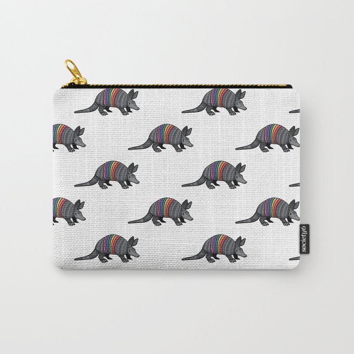 Rainbow Armadillo Carry-All Pouch