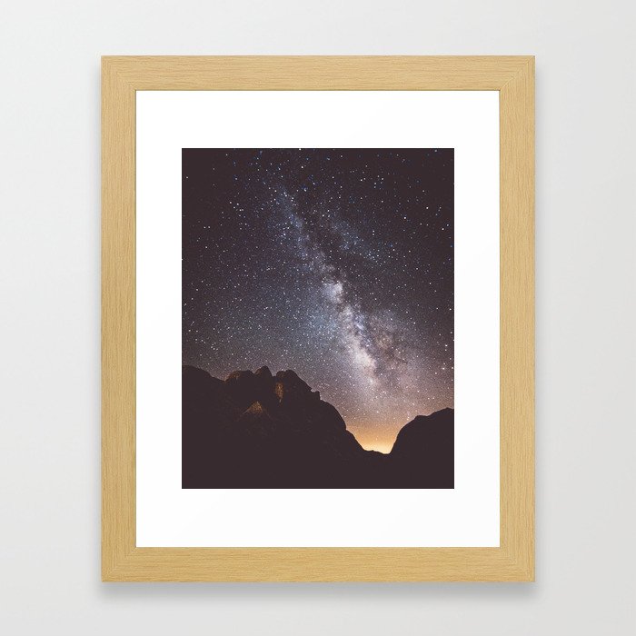 Joshua Tree Milky Way Framed Art Print