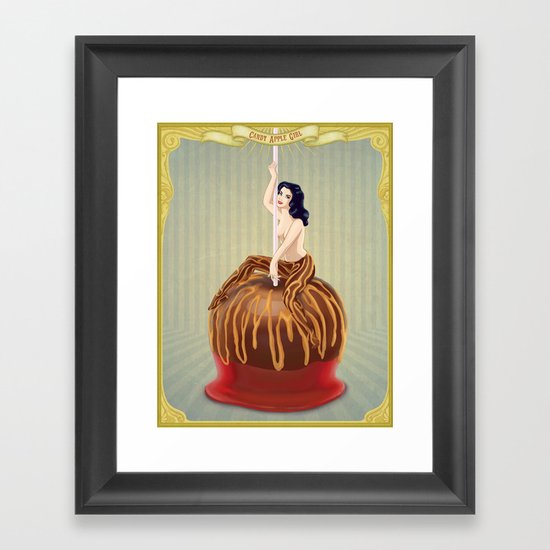 Candy Apple Girl Framed Art Print