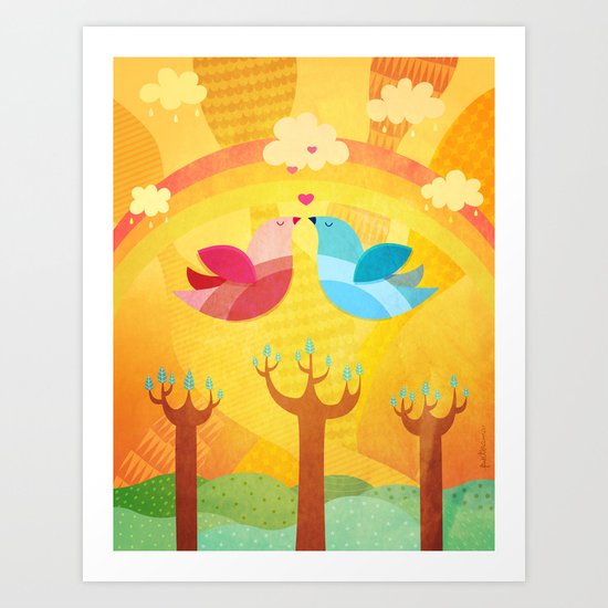 L'Amour... Art Print
