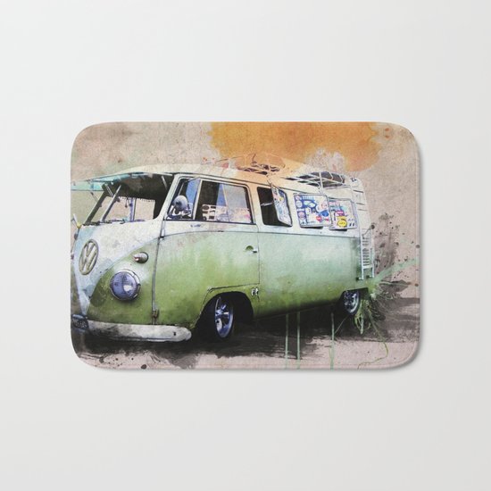 vintage volkswagen Bath Mat