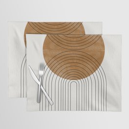 Abstract Flow / Recessed Framed  Placemat