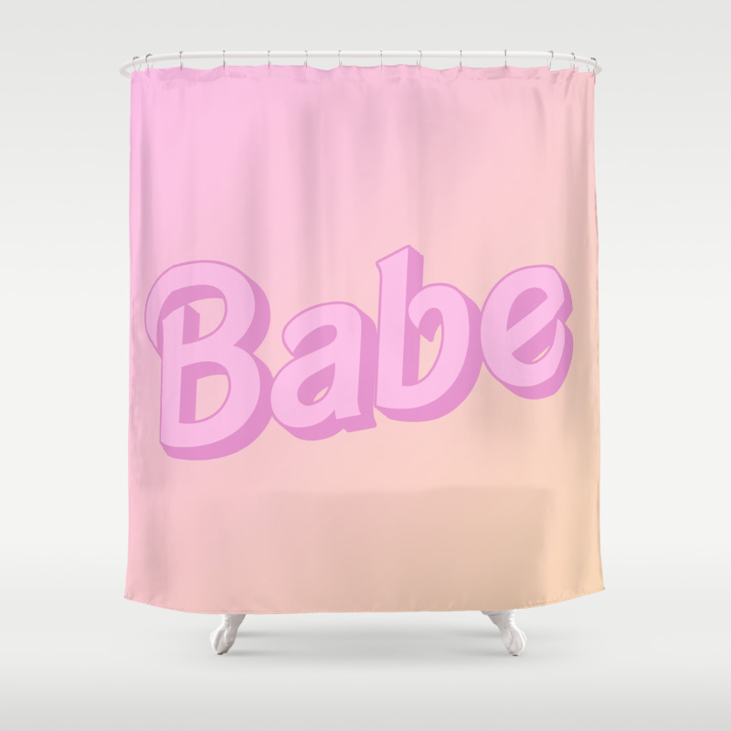 Babe Doll Look Pink Ombre Shower Curtain By Luxrara Society6