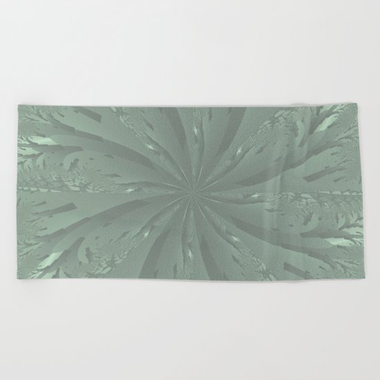 Lost in the Laurels Fractal Bloom Beach Towel
