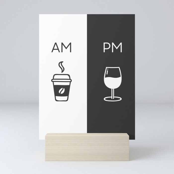 Am Pm - Kitchen poster - Coffee & Wine Decor - Home decor ...