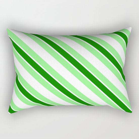 Green stripes Rectangular Pillow