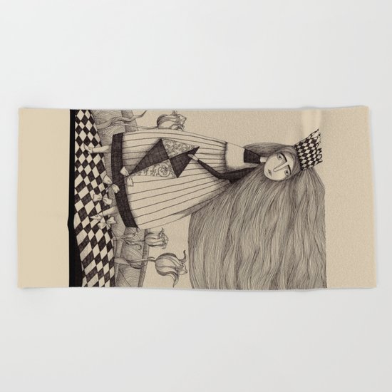 The Tulip Garden (1) Beach Towel
