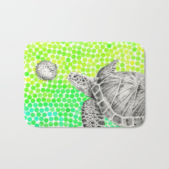 New Friends 1 by Eric Fan and Garima Dhawan Bath Mat