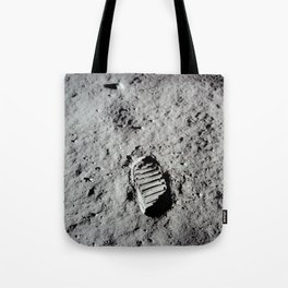 Apollo 11 - First Footprint On The Moon Tote Bag