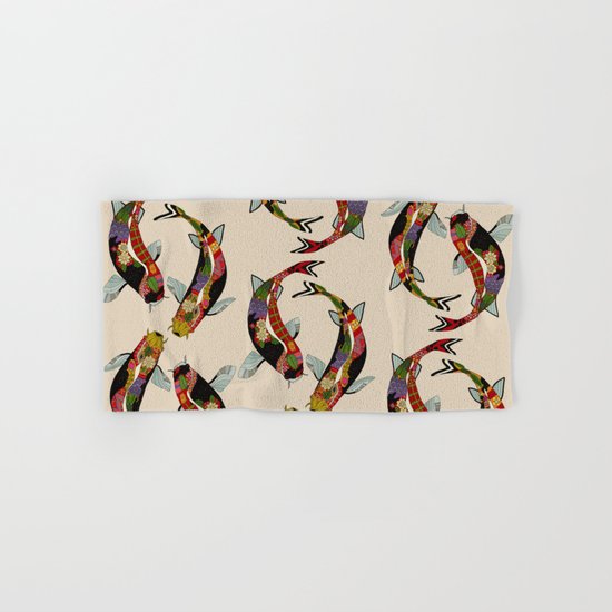 koi chamomile Hand & Bath Towel
