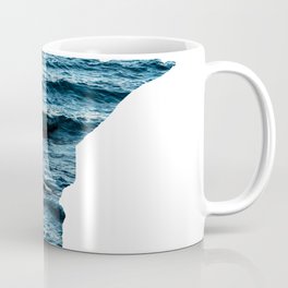 Minnesota Map | Lake Superior Waves | North Shore Coffee Mug