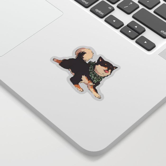 Tiny Doggo (Shiba Inu - Black) Sticker