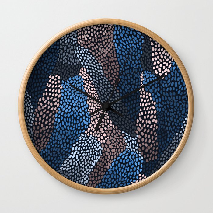 Deep ocean pattern Wall Clock