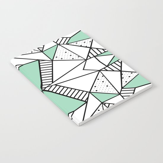 Ab Lines and Spots Mint Notebook