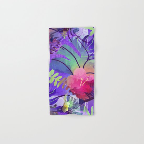 Purple Tropics Hand & Bath Towel
