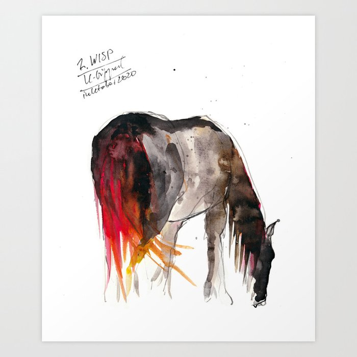 Horse (Wisp II) Art Print