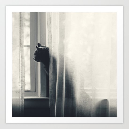 Le Kitty Art Print