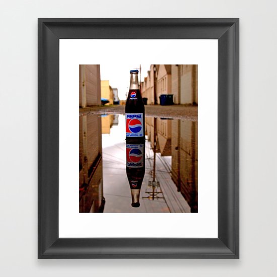 Urban Pepsi reflection Framed Art Print