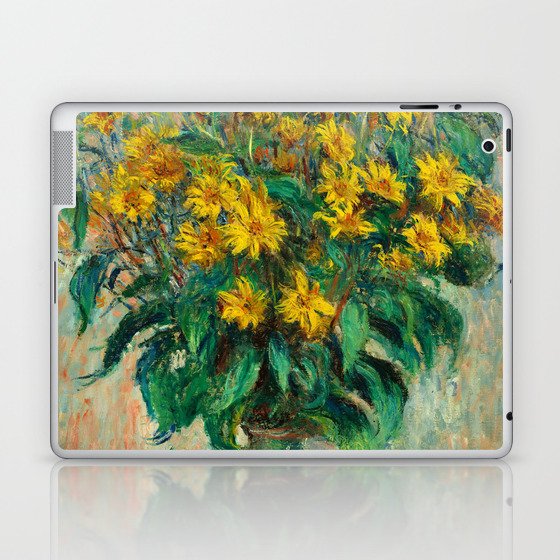 Jerusalem Artichoke Flowers, 1880 by Claude Monet Laptop & iPad Skin