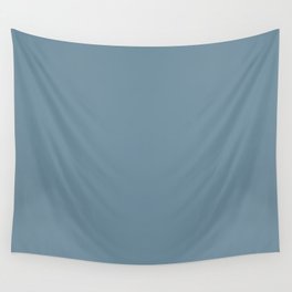 NOW SMOKY AZURITE pastel solid color Wall Tapestry