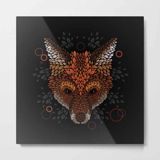 Fox Face Metal Print
