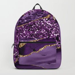 Agate Glitter Ocean Texture 02 Backpack