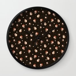 Chibi Reylo - Dark Brown Wall Clock