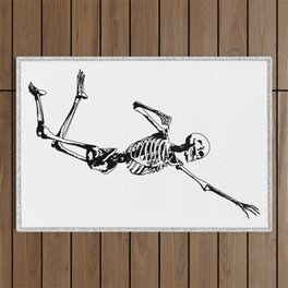 Jumping Skeleton Outdoor Rug