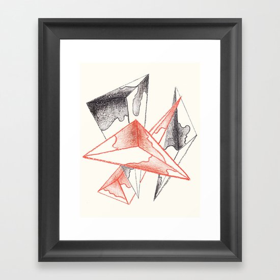 CRAYON LOVE: Monarchs Framed Art Print
