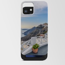 Santorini, Greece, Hotel Balcony Views iPhone Card Case