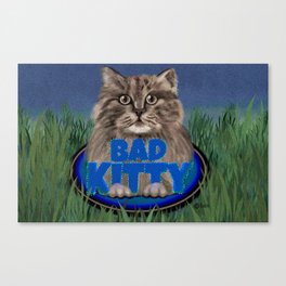 Scruffy the Bad Kitty Canvas Print