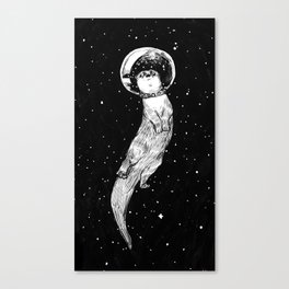 Drifting in Otter Space Canvas Print