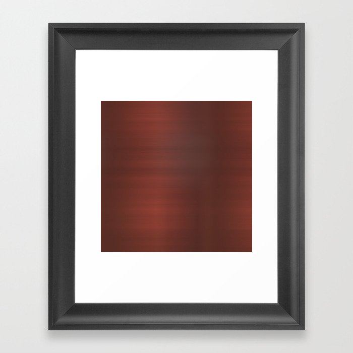 Dark Red Framed Art Print