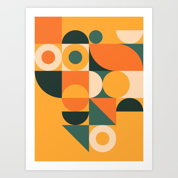 Modern Geometric 86B Art Print
