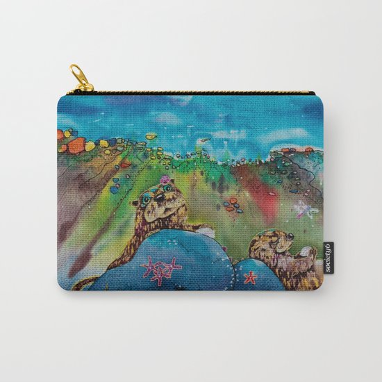 Otters at the Beach Carry-All Pouch