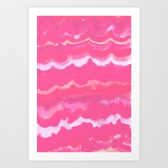 Colour Waves Art Print