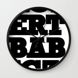 Robert Babicz logo Wall Clock