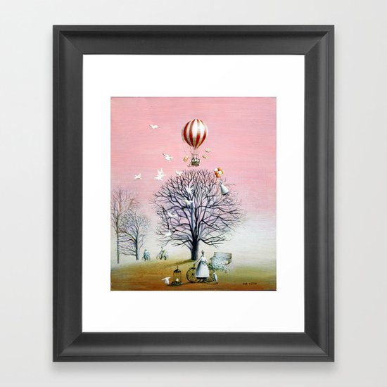 Baby's breath Framed Art Print