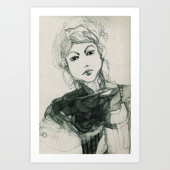 Ritratto immaginario Art Print
