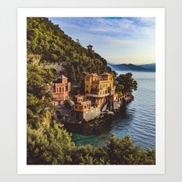 Portofino Hotel on the Sea Art Print