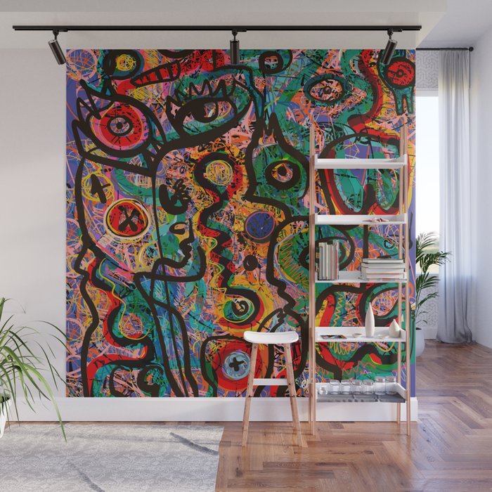 Map of Feelings of the Soul Graffiti Art by Emmanuel Signorino Wall